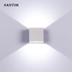 SANDIY Nordic Wall Light 12W Cubic Sconce Night Lamp for Home Corridor Stair Kitchen Decor Bedside Led Indoor Lighting 90-160V