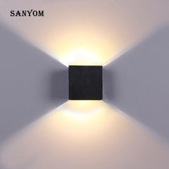 SANDIY Nordic Wall Light 12W Cubic Sconce Night Lamp for Home Corridor Stair Kitchen Decor Bedside Led Indoor Lighting 90-160V