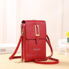 Women Bags Soft Leather Wallets Touch Screen Cell Phone Purse Crossbody Shoulder Strap Handbag for Female Cheap Women's Bags