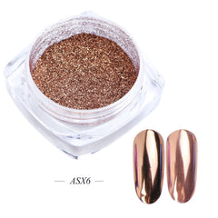 White Chrome Pearl Nail Powder Shimmer Glitter Wedding Bride Nail Design Aurora Rubbing Dust Mirror Effect Fairy Powder GLY459