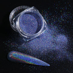 White Chrome Pearl Nail Powder Shimmer Glitter Wedding Bride Nail Design Aurora Rubbing Dust Mirror Effect Fairy Powder GLY459