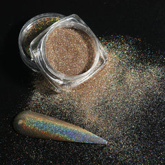 White Chrome Pearl Nail Powder Shimmer Glitter Wedding Bride Nail Design Aurora Rubbing Dust Mirror Effect Fairy Powder GLY459