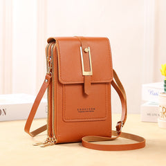 Women Bags Soft Leather Wallets Touch Screen Cell Phone Purse Crossbody Shoulder Strap Handbag for Female Cheap Women's Bags