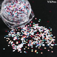 White Chrome Pearl Nail Powder Shimmer Glitter Wedding Bride Nail Design Aurora Rubbing Dust Mirror Effect Fairy Powder GLY459