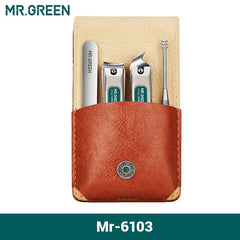 MR.GREEN Portable Manicure Set Nail Clippers Travel Tools Kit Stainless Steel Gift Box For Friends Or Family