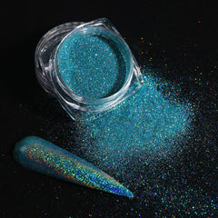 White Chrome Pearl Nail Powder Shimmer Glitter Wedding Bride Nail Design Aurora Rubbing Dust Mirror Effect Fairy Powder GLY459