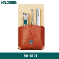 MR.GREEN Portable Manicure Set Nail Clippers Travel Tools Kit Stainless Steel Gift Box For Friends Or Family