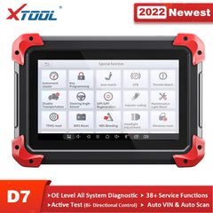 XTOOL D7 OBD2 Automotive All System Diagnostic Tool Code Reader Key Programmer Auto Vin with 38+ Reset Functions Active Test