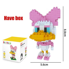 plastic mini blocks mickey Minnie donald duck cartoon diy model micro building brick blocks action figures toys for kids