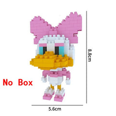 plastic mini blocks mickey Minnie donald duck cartoon diy model micro building brick blocks action figures toys for kids