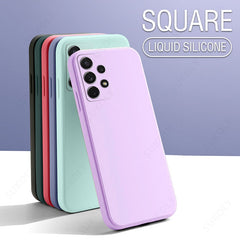 Liquid Silicone Case For Samsung Galaxy A52 A72 A71 A51 S20 FE S21 Ultra S10 Plus A50 A31 A70 A32 A41 A53 5G A21S S22 Soft Cover