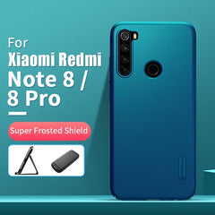 For Xiaomi Redmi Note 8 Case Frosted Shield PC Hard Anti-fingerprint Matte Case Gift Phone Holder For Note 8/8 Pro Phone Cover