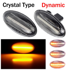 Dynamic Flashing Led Side Marker Turn Signal Light For Peugeot 307 206 607 407 1007 107 4007 Partner Expert Indicator Lamp