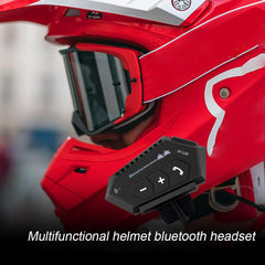 Motorcycle Helmet Headset Bluetooth 5.0+CSR Earphones 2000mah Battery Anti-interference Handsfree For Full/Half Face Helmet