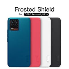 For OPPO Realme 8 Pro Case For Realme 8 Pro NILLKIN Frosted Shield PC Hard Back Cover For Realme 8 with Gift Phone Holder