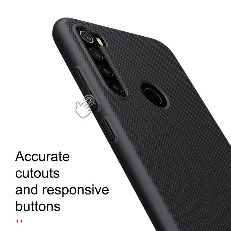 For Xiaomi Redmi Note 8 Case Frosted Shield PC Hard Anti-fingerprint Matte Case Gift Phone Holder For Note 8/8 Pro Phone Cover