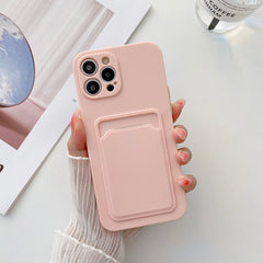 LVOEST Phone Case For iphone 11 12 13 pro max XR x xs max 7 8 plus se 2020 12 mini 14 pro Soft Silicone Wallet Card Holder cover