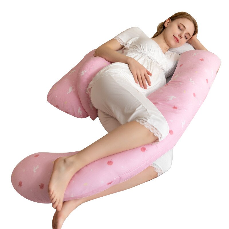 Pregnancy Pillow For Side Sleepers Nursing Comfortable Cotton Pregnant Women Body Pillow Support Waist Cushions