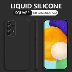 Liquid Silicone Case For Samsung Galaxy A52 A72 A71 A51 S20 FE S21 Ultra S10 Plus A50 A31 A70 A32 A41 A53 5G A21S S22 Soft Cover