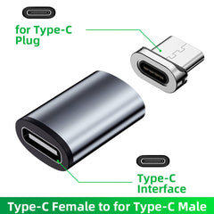 Type C Micro USB Convert Magnetic Adapter USB Cable Magnetic Charger Connector Usbc 3 in 1 Charging Converter For iPhone Samsung