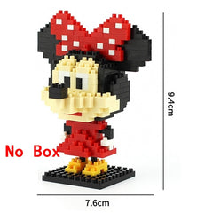 plastic mini blocks mickey Minnie donald duck cartoon diy model micro building brick blocks action figures toys for kids