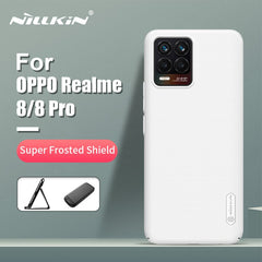 For OPPO Realme 8 Pro Case For Realme 8 Pro NILLKIN Frosted Shield PC Hard Back Cover For Realme 8 with Gift Phone Holder