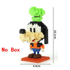 plastic mini blocks mickey Minnie donald duck cartoon diy model micro building brick blocks action figures toys for kids