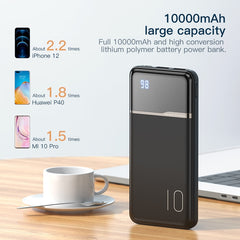 KUULAA Power Bank 10000mAh Portable Charging PowerBank 10000 mAh USB PoverBank External Battery Charger For iPhone 14 13 Xaiomi