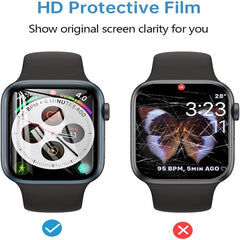 Screen Protector Clear Full Protective Film for Apple Watch 7 6 SE 5 4 45MM 41MM 40MM 44MM Not Glass for iWatch 3 2 1 38MM 42MM