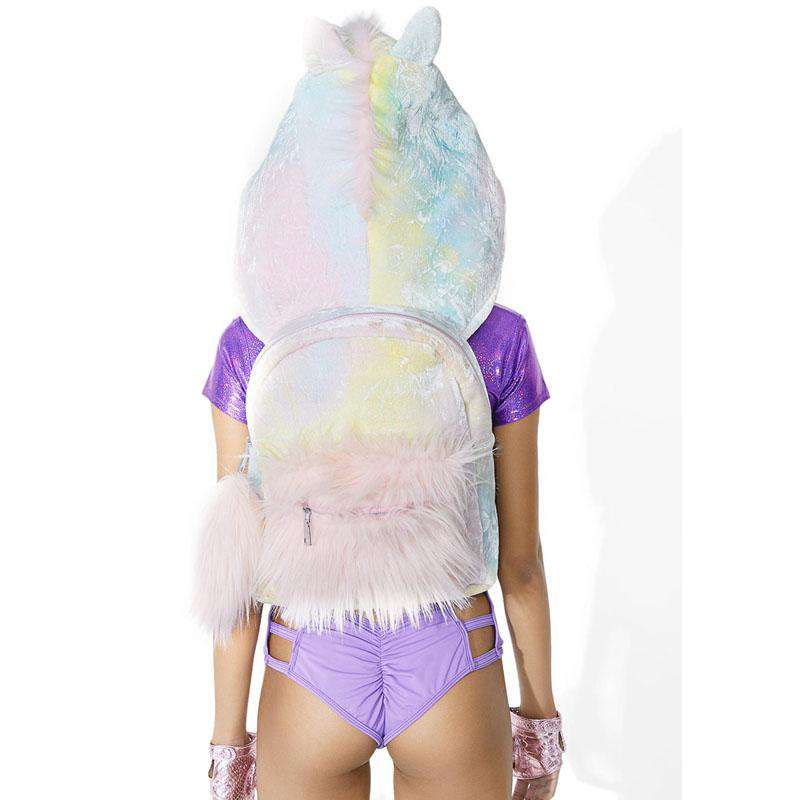 unicorn hooded backpack | Heccei