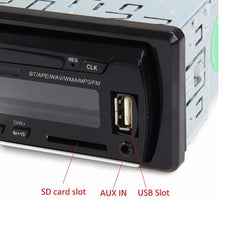 Podofo JSD-520 Car Radio In Dash 1 Din Tape Recorder MP3 Player FM Audio Stereo USB/SD AUX Input ISO Port Bluetooth Autoradio