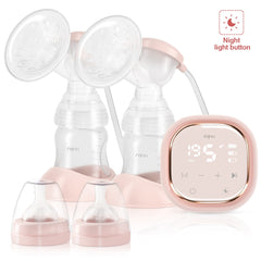 NCVI Double Electric Breast Pumps, 3 modes &amp; 9 levels, Protable Dual Breastfeeding Milk Pump, Night Light, Touch Screen