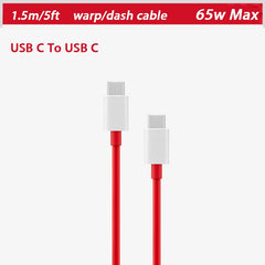 Oneplus 10T 9 9R N10 CE 2 5G Original Warp Charge Type-C Dash Cable 150W 6A Fast Charge One Plus 10 Pro 9RT 8 7Pro 7t Supervooc