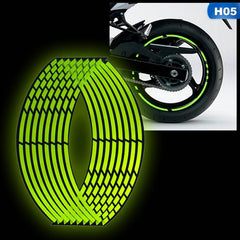 Motorcycle Reflective Sticker Universal Wheel Rim