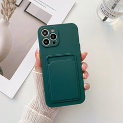 LVOEST Phone Case For iphone 11 12 13 pro max XR x xs max 7 8 plus se 2020 12 mini 14 pro Soft Silicone Wallet Card Holder cover