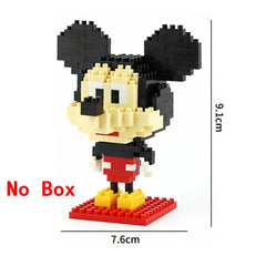 plastic mini blocks mickey Minnie donald duck cartoon diy model micro building brick blocks action figures toys for kids