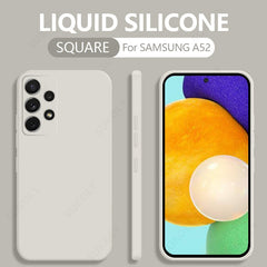 Liquid Silicone Case For Samsung Galaxy A52 A72 A71 A51 S20 FE S21 Ultra S10 Plus A50 A31 A70 A32 A41 A53 5G A21S S22 Soft Cover