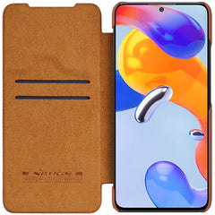 For Xiaomi Redmi Note 11 Pro Case NILLKIN Qin Leather Lens Protection Cover For Note 11 Pro 5G Slide Camera Case For Note 11Pro+