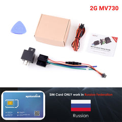 MiCODUS Relay GPS Tracker Car MV730 9-90V Cut Fuel ACC Detect 2G 4G Mini Motorcycle GPS Realtime Track Vibrate Alert FREE APP