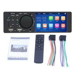 Touch Screen Car Radio 1 Din Bluetooth Music Handsfree MP5 Player TF USB Charging Remote Audio System ISO 4.1” Head Unit 7805C