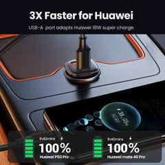 【NEW-IN】UGREEN USB Car Charger 30W Quick Charge 4.0 QC4.0 QC3.0 PD Type C Fast Car USB Charger For iPhone 14 Xiaomi Mobile Phone