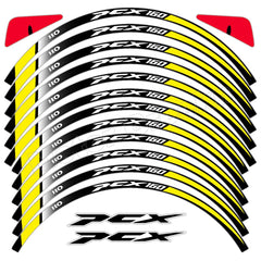 For HONDA Pcx125 Pcx160 PCX125 160 Motorcycle Wheel Sticker Reflective Rim Decals Scooter Stripe Tape Waterproof Accessiries