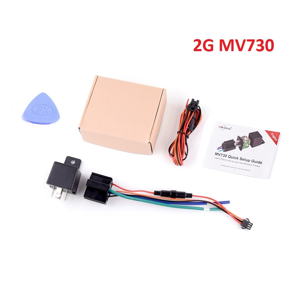 MiCODUS Relay GPS Tracker Car MV730 9-90V Cut Fuel ACC Detect 2G 4G Mini Motorcycle GPS Realtime Track Vibrate Alert FREE APP