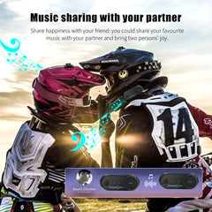 FreedConn Bluetooth Motorcycle Intercom Helmet headset Headphone FM Music Sharing Helmet communicator speaker