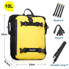 Rhinowalk Motorcycle Rear Bag 30L 20L 10L Motor Side Tail Bag Waterproof Inner Bag  Saddle Storage Bag Mocycle Case Luggage