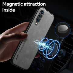 Luxury Leather Magnetic Case For Huawei P30 P40 P20 Pro Lite P30Pro P30Lite P20Pro Full Protective Matte Covers With Metal Plate