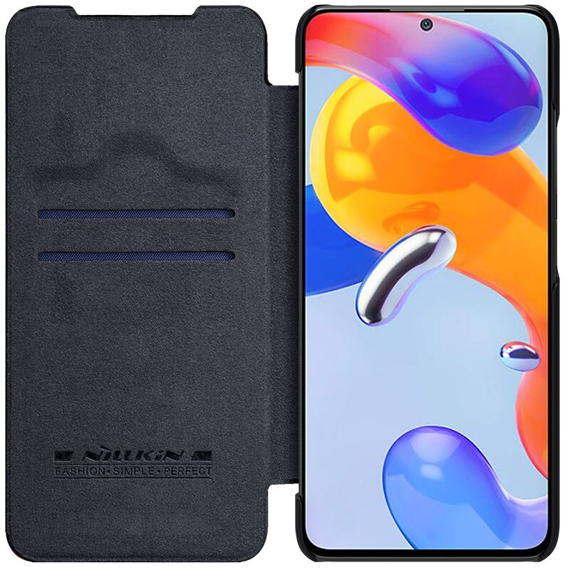 For Xiaomi Redmi Note 11 Pro Case NILLKIN Qin Leather Lens Protection Cover For Note 11 Pro 5G Slide Camera Case For Note 11Pro+