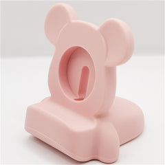 New Silicone Charger Stand For Apple Watch Serie 7 6 5 4 3 2 SE For Iwatch Cartoon Cute Bear Charging Desktop Holder Accessories