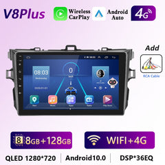 Podofo Multimedia For Toyota Corolla 2006-2012 Android Auto Radio Car Intelligent System Audio 2Din Head Unit Stereo Receiver