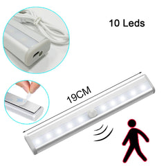 LED Night Light Kitchen Light 20/40/60CM Motion Sensor Under Cabinet Light Wardrobe Lamp for Kitchen Cabinet Bedroom Wardrobe